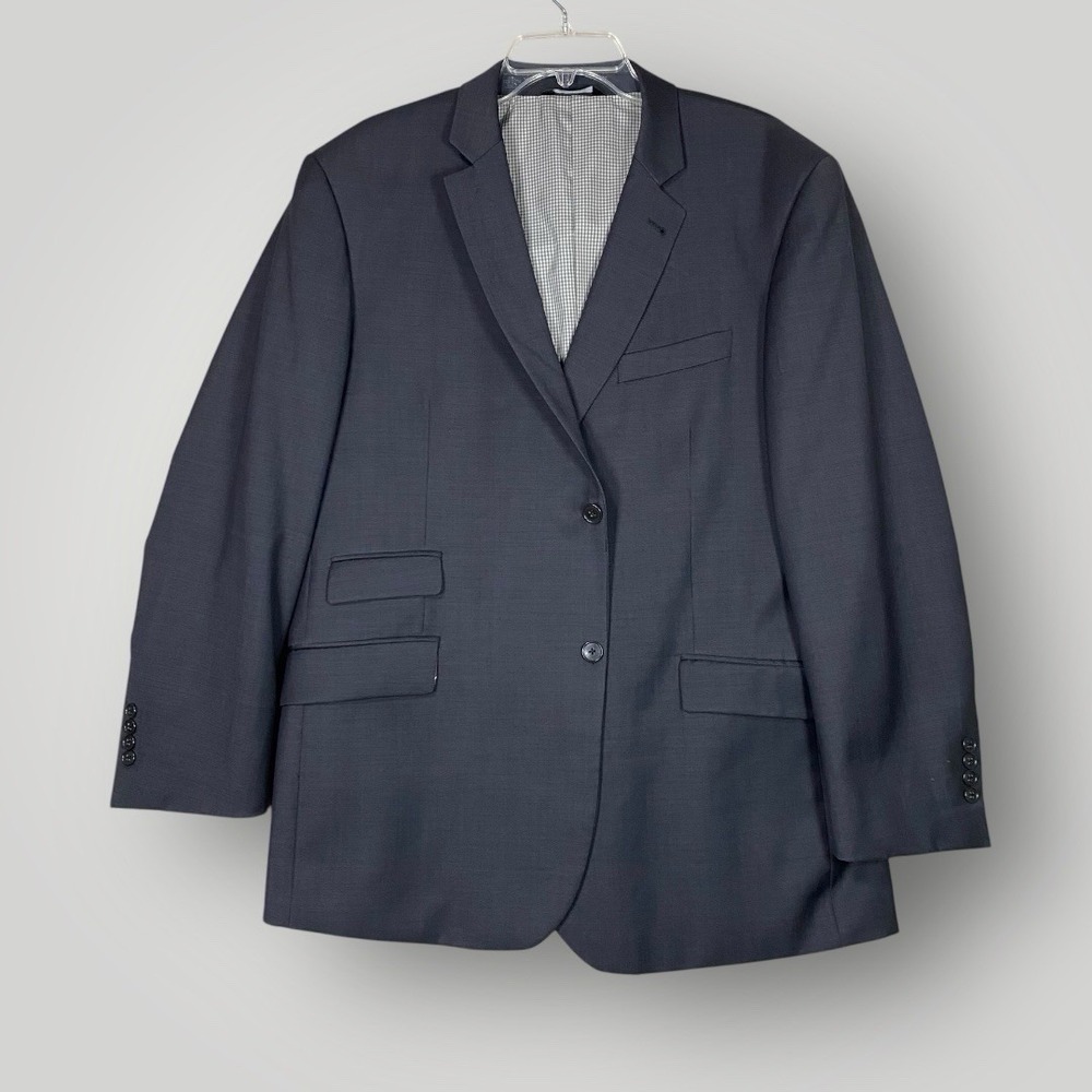 Coogi Luxe‎ Wool Shell Blazer Suit Jacket Size 46R Dark Color *See Photos*